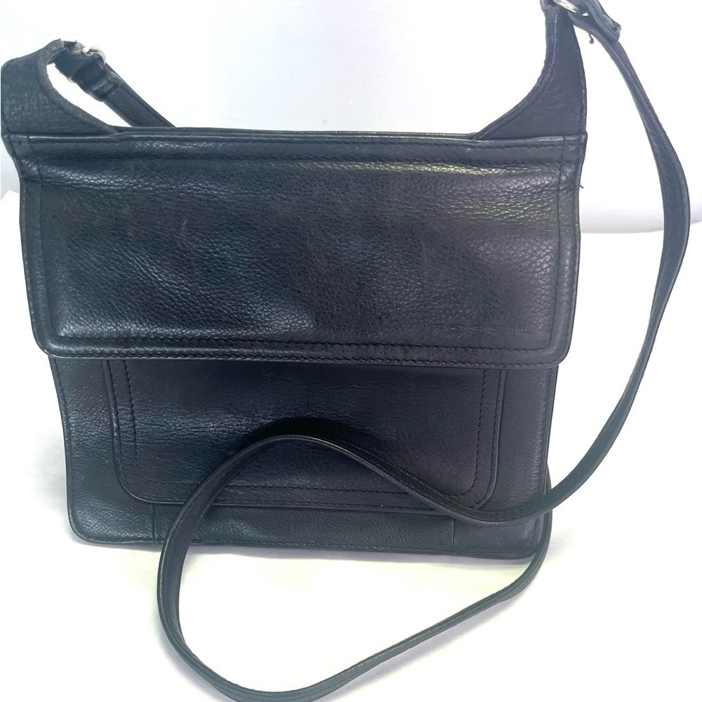 FOSSIL Genuine Leather Crossbody Bag Iconic Bohemian Minimalist Timeless